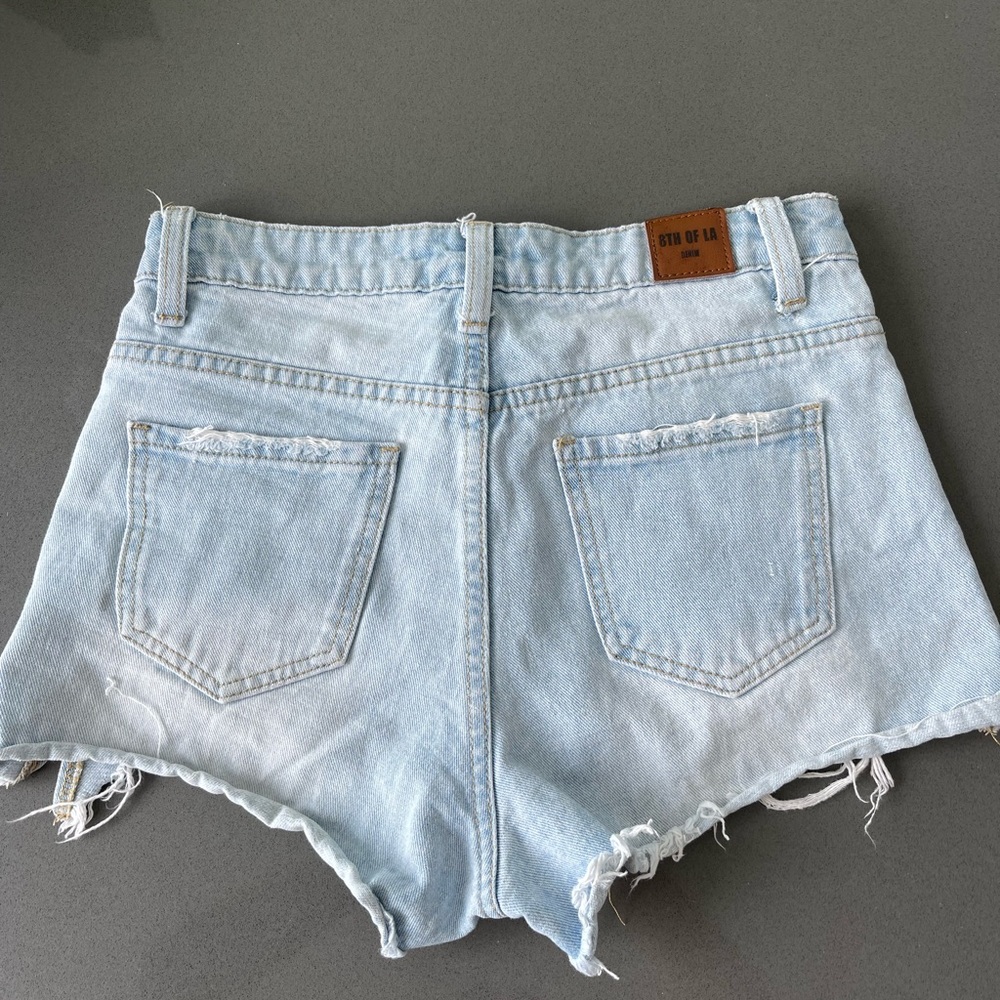 Ripped Jean Shorts